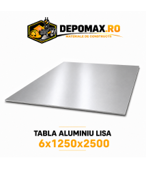 Tabla aluminiu lisa 6mm, 1250x2500mm (5754)